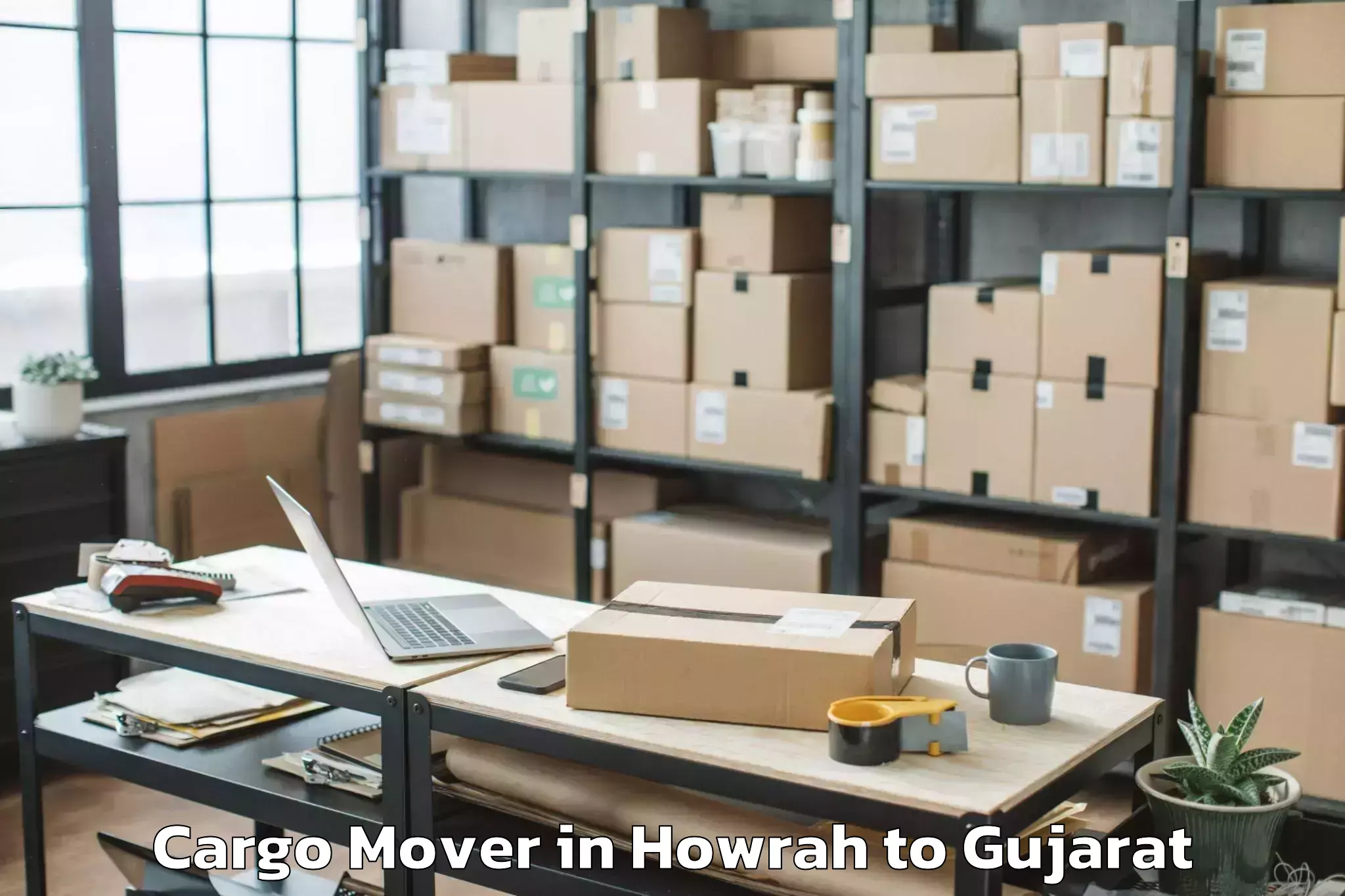 Leading Howrah to Halvad Cargo Mover Provider